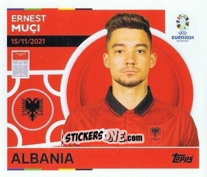 Sticker Ernest Muci - UEFA Euro 2024
 n. ALB19 - Topps