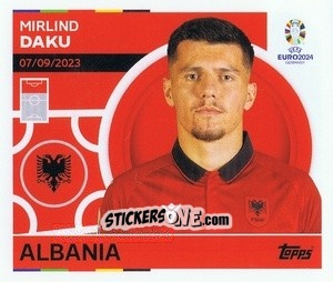 Sticker Mirlind Daku - UEFA Euro 2024
 n. ALB20 - Topps
