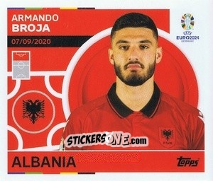 Sticker Armando Broja - UEFA Euro 2024
 n. ALB21 - Topps