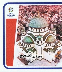 Sticker Serbia Landmark - UEFA Euro 2024
 n. SRB-P1 - Topps