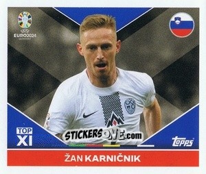 Sticker Žan Karnicnik - UEFA Euro 2024
 n. SVN-TOP1 - Topps