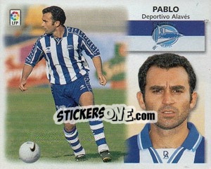 Cromo Pablo - Liga Spagnola 1999-2000 - Colecciones ESTE