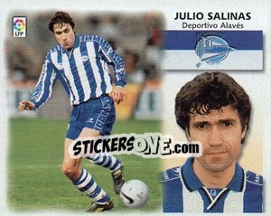 Sticker Julio Salinas - Liga Spagnola 1999-2000 n. 20 - Colecciones ESTE