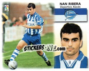 Cromo Nan Ribera - Liga Spagnola 1999-2000 - Colecciones ESTE