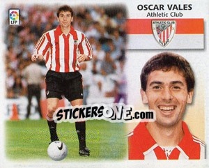 Cromo Oscar Vales - Liga Spagnola 1999-2000 - Colecciones ESTE