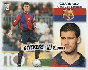 Sticker Guardiola - Liga Spagnola 1999-2000 n. 66 - Colecciones ESTE