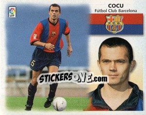 Sticker Cocu - Liga Spagnola 1999-2000 n. 67 - Colecciones ESTE