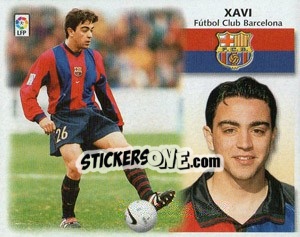 Sticker Xavi - Liga Spagnola 1999-2000 n. 68 - Colecciones ESTE