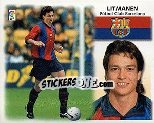 Sticker Litmanen - Liga Spagnola 1999-2000 - Colecciones ESTE