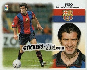 Cromo Figo - Liga Spagnola 1999-2000 - Colecciones ESTE