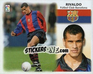 Sticker Rivaldo - Liga Spagnola 1999-2000 n. 74 - Colecciones ESTE