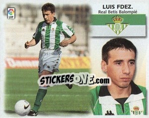 Figurina Luis Fernandez - Liga Spagnola 1999-2000 - Colecciones ESTE