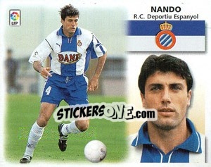 Sticker Nando - Liga Spagnola 1999-2000 n. 163 - Colecciones ESTE