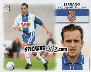 Sticker Serrano - Liga Spagnola 1999-2000 - Colecciones ESTE