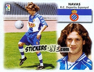 Sticker Navas - Liga Spagnola 1999-2000 n. 181 - Colecciones ESTE