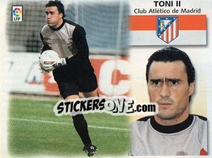 Cromo Toni II - Liga Spagnola 1999-2000 n. 185 - Colecciones ESTE