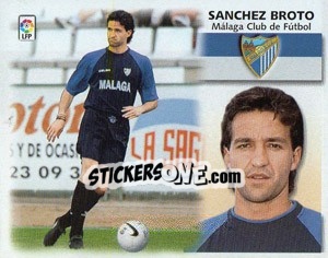 Cromo Sanchez Broto - Liga Spagnola 1999-2000 - Colecciones ESTE