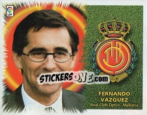 Sticker Fernando Vazquez (Entrenador) - Liga Spagnola 1999-2000 n. 280 - Colecciones ESTE