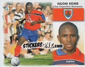 Figurina 4 bis) Ngom Kome (Numancia) - Liga Spagnola 1999-2000 - Colecciones ESTE