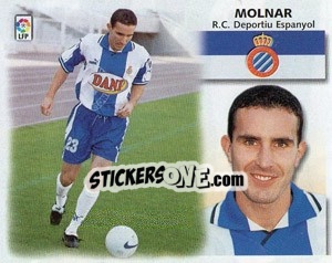Figurina 5) Molnar (Español) - Liga Spagnola 1999-2000 - Colecciones ESTE