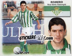 Figurina 7 bis) Romero (Betis) - Liga Spagnola 1999-2000 - Colecciones ESTE