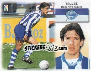 Cromo 8) Tellez (Alaves) - Liga Spagnola 1999-2000 - Colecciones ESTE