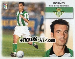 Sticker 9) Bornes (Betis) - Liga Spagnola 1999-2000 - Colecciones ESTE