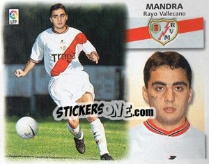 Cromo 9 bis) Mandra (Rayo) - Liga Spagnola 1999-2000 - Colecciones ESTE