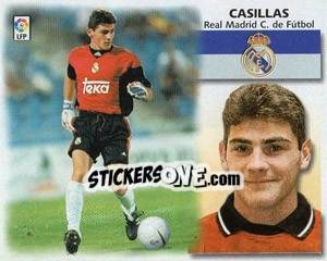 Cromo 10 bis) Casillas (R Madrid) - Liga Spagnola 1999-2000 - Colecciones ESTE