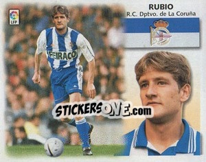 Cromo 23 Rubio (Dep. Coruña) - Liga Spagnola 1999-2000 - Colecciones ESTE