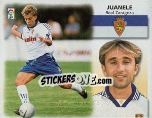 Sticker 27) Juanele (Zaragoza) - Liga Spagnola 1999-2000 n. 563 - Colecciones ESTE