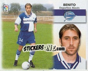 Sticker 32) Benito (Alaves) - Liga Spagnola 1999-2000 - Colecciones ESTE