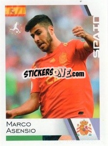 Sticker Marco Asensio - Euro 2020
 n. 250 - ALL SPORT
