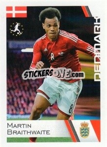 Sticker Martin Braithwaite - Euro 2020
 n. 75 - ALL SPORT

