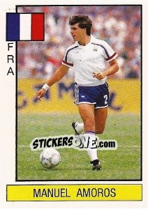 Sticker Manuel Amoros - Supersport 1986 n. 52 - Panini
