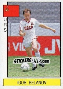 Cromo Igor Belanov - Supersport 1986 - Panini