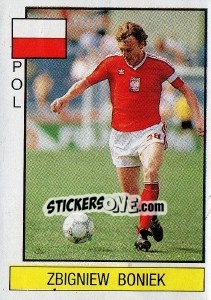 Cromo Zbignew Boniek - Supersport 1986 - Panini