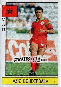 Sticker Aziz Bouderbala - Supersport 1986 - Panini