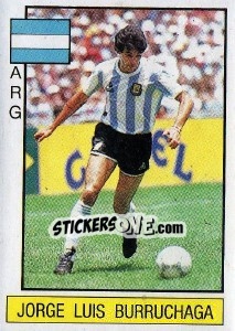 Sticker Jorge Luis Burruchaga - Supersport 1986 n. 58 - Panini