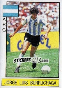 Figurina Jorge Luis Burruchaga - Supersport 1986 - Panini