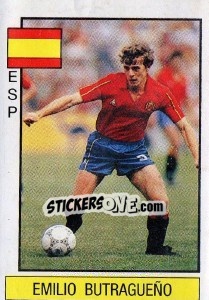 Sticker Emilio Butragueno - Supersport 1986 - Panini