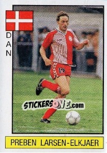 Sticker Preben Larsen-Elkjaer - Supersport 1986 - Panini