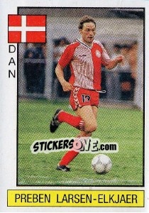 Sticker Preben Larsen-Elkjaer - Supersport 1986 n. 63 - Panini