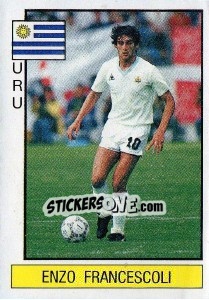 Sticker Enzo Francescoli - Supersport 1986 n. 66 - Panini