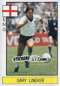 Sticker Gary Lineker - Supersport 1986 - Panini
