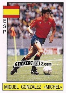 Sticker Miguel Gonzalez “Michel“ - Supersport 1986 n. 73 - Panini