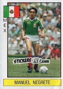 Sticker Manuel Negrete - Supersport 1986 - Panini