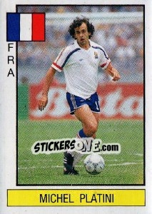 Cromo Michel Platini - Supersport 1986 - Panini