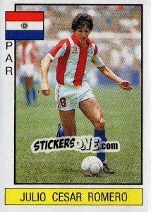 Sticker Julio Cesar Romero - Supersport 1986 - Panini