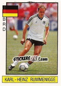 Sticker Karl-Heinz Rummenigge - Supersport 1986 n. 80 - Panini